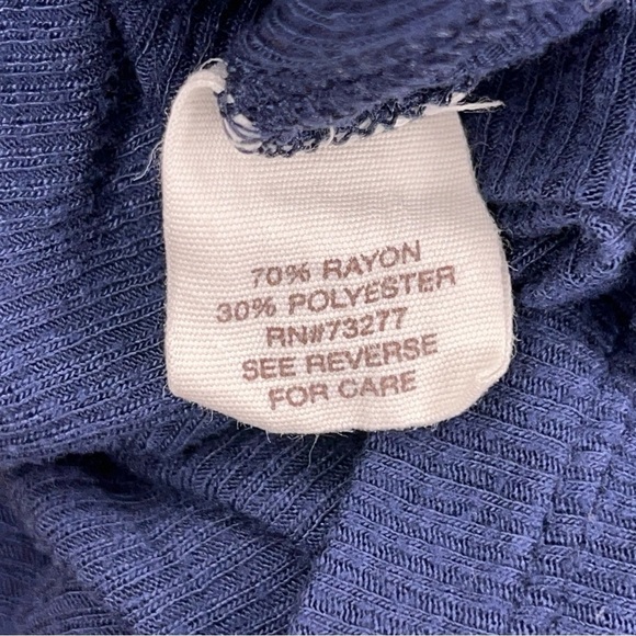 MEDIUM MUDD BLUE LIGHTWEIGHT SHRUG OPEN FRONT STRETCH LONG SLEEVE RUBBED - Picture 9 of 10